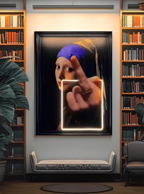 Resim Girl with a Pearl Earring Canvas Art Tablo 