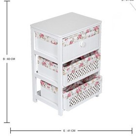 Resim 3lü Ahşap Sebzelik 