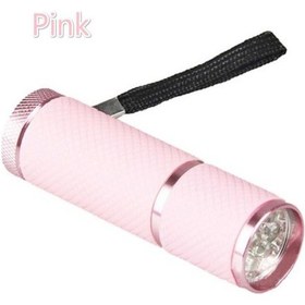 Resim Pembe Mini Uv Jel Kür Lambası Taşınabilirlik Tırnak Kurutucu Led El Feneri Para Dedektörü 