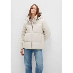 Resim Mavi Kapüşonlu Kadın Şişme Mont (M1110445-70143) 