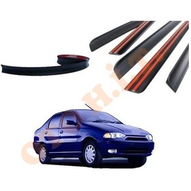 Resim Fiat Siena Uyumlu Bagaj Üstü Spoiler Mat Siyah 
