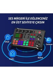 Resim KEEPRO sosyal medya canlı yayınları için ses mikseri canlı yayın ses kartı 