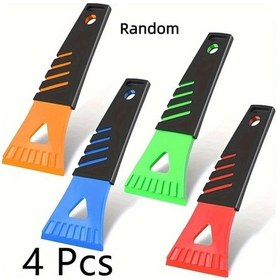 Resim Oldfriend 4 Adet Dayanıklı Plastik Buz Kazıyıcı Araç Camı Don Çözme Aracı Multicolor 