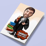 Resim Yakışıklı Erkek Patron Karikatürlü Tebrik Kartı 