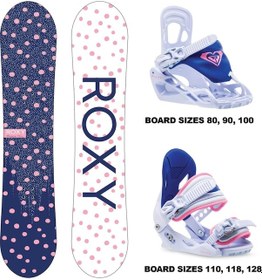 Resim Roxy Poppy Çocuk Snowboard Ve Bağlama Seti Mor 