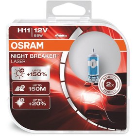 Resim Osram Night Breaker Laser H11 Ampul 64211nl -%150 Daha Fazla Işık 