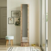 Resim Yurudesign ML14 Iron Serisi Aynalı Ayakkabılık Dolap 