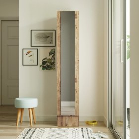 Resim Yurudesign ML14 Iron Serisi Aynalı Ayakkabılık Dolap 