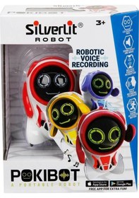 Resim Sıl/88042 Silverlit Yapay Zekalı Pokibot Robot Kırmızı 