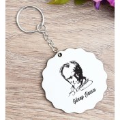 Resim Hediye Dükkanı Kişiye Özel Atatürk Siluetli Ahşap Anahtarlık 