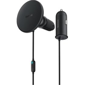 Resim Baseus 15w Magsafe Kablosuz Araç Telefon Tutucu 25w Type-c Araç Çakmaklık Şarjı İphone Araç Şarjı 