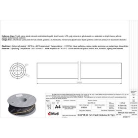 Resim IBRAS 8.0mm X 15.0mm Unıversal Yakıt Hortumu ( Makaralı )e Tıpı 25 Mt 