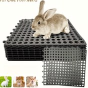 Resim 2 adet Dayanıklı ve Yıkanabilir Plastik Tavşan Kafesi Matı | Kesilebilir ve Birleştirilebilir, Evcil Hayvan Ayaklarını Korur, Tavşanlar, Sivri Fareler, Kemiriciler için İdeal | Delikli Tasarım, Tavşan Kafesi Aksesuarları, Küçük Hayvan Yatakları, Kemirici Barınağı, Birleştirilebilir Mat, Delikli Yüzey, Sağlam Yapı, Kolay Temizlenebilir Malzeme, Evcil Hayvan Ayak Koruyucu, Kemirici Bakıcıları, Sivri Fare Sahipleri 