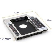 Resim Alüminyum Kasa Dvd Kızak Extra Sata 12.7Mm Hdd Ssd Hardisk Yuva 