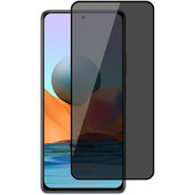 Resim Xiaomi Redmi Note 10 5G Privacy 5D Gizlilik Filtreli Cam Ekran Koruyucu Siyah Microsonic