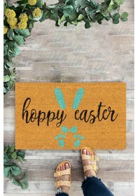 Resim Happy Easter, Desenli Kapı Önü Paspası, Dijital Baskı Paspas 