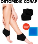 Resim Skygo 2li Topuk Dikeni Silikon Tabanlı Ortopedik Çorap Ağrı Azaltıcı Çatlak Nasır Ayak Destek Çorapları 