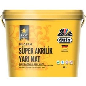 Resim Düfa Silosan Süper Akrilik Yarı Mat Dış Cephe Boyası 15 L 