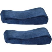 Resim Blesiya Ofis Koltuğu Kol Dayama Tekerlekli Sandalye Yastık Kapağı Yastıklı Yastık Köpük Donanma 80 X 90 X 10 Cm Mavi 