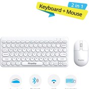 Resim Piranha 2382 Kablosuz Türkçe Q Klavye ve Mouse Seti / Bluetooth & 2.4G / Windows - macOS - Android 