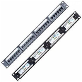 Resim POWERMASTER PM-12231 24 PORT UTP CAT6 PATCH PANEL * S-LINK SL-P624 