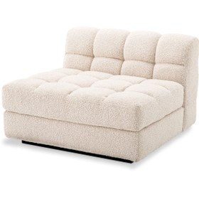 Resim SCY Deanmi Modern Tek Kişilik Berjer Teddy Koltuk Lüx Salon Pofuduk Tekli Genç Odası Koltuğu Puf Bench 