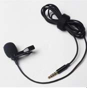Resim Kulaklık Mikrofonu 3.5mm, 1.5m Kablolu, Gürültü Engeli, El-işi Serbest, Ses Kaydı Ve K İçin Profesyonel Lavalier Mikrofon 