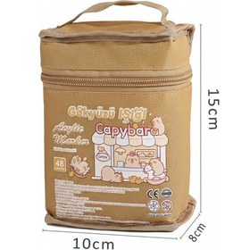 Resim 48li Akrilik Marker Kalem Seti - Capybara Desenli 