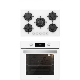 Resim Silverline Beyaz 2'li Ankastre Set (Cs5365w01+bo6504w01) 