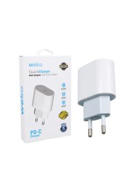 Resim Ayt Weko Wk-26524 Beyaz Pd 20 Watt İphone Type-c Hızlı Şarj Başlığı 
