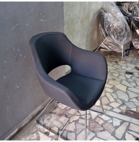 Resim Bintaşmobilya Viva Antrasit Gri Deri Ofis Bekleme Koltuğu 