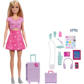 Resim Barbie Family & Friends Malibu Bebek ve Aksesuarları JMJ47 