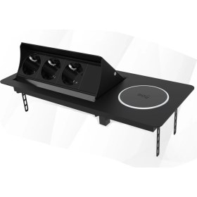 Resim Scs Pazar Masa Için Priz Kutusu Gömme Kablosuz Sarj Ünitesli Wireless USB 6 Modül 