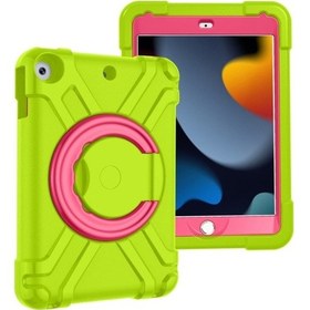 Resim iPad Uyumlu 10.2 Eva + Pc 360 Dönen Braketli Düz Koruyucu Kabuk 
