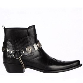 Resim FootCourt Siyah Erkek Kovboy Botu (WESTERN) 