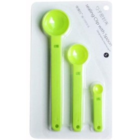 Resim CONAHOME Ölçme Kaşıklı Poşet Klipsi 3'lü Paket 