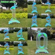 Resim 2 adet, taç ve taban ile 1 adet 101.6 cm şeffaf büyük dijital balon + 1 pipet, alüminyum folyo malzeme, doğum günü partisi dekorasyonu, fotoğraf aksesuarları, yıldönümü kutlamaları, Sevgililer Günü, Yeni Yıl kutlamaları için uygun, iç mekan ve dış mekan kullanımı 