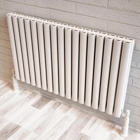 Resim Lojimax Alüminyum Çift Panel Dikey Radyatör Bella Double 500 x 1053 18 Dilim | Dokulu Beyaz | Yüksek Isıl Güç | 5 Yıl Üretici Garantisi 