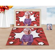 Resim Bk Gift Kişiye Özel Büyükanne Karikatürlü 1000 Parça Profesyonel Puzzle-1 