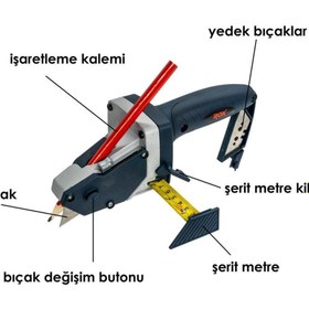 Resim Rox 0124 Portatif Alçı Plaka Ölçme Kesme ve İşaretleme Aleti 