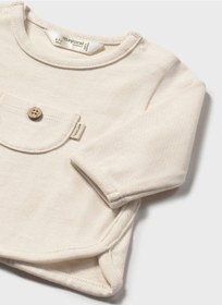 Resim Mayoral Newborn Bebek Sweatshirt Bej Bej 