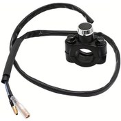Resim Tongdashop Siyah 12v 7/8" 22mm Metal Kilitli Motorcycle Switch Reset On Off Dirt Bike Atv 