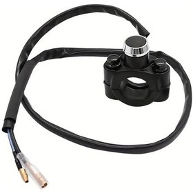Resim Tongdashop Siyah 12v 7/8" 22mm Metal Kilitli Motorcycle Switch Reset On Off Dirt Bike Atv 