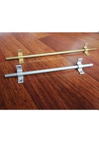 Resim Gri Halı Tutturgaç Çubuğu, Halı Yolluk Kilim Sabitleme Aparatı 130 Cm Gri 