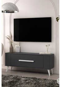 Resim Tv1336ct Retro-128 Tv Sehpası Antrasit-beyaz Antrasit-beyaz 