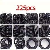 Resim 225 Adet Kauçuk O-Halka Assorti Seti – Yağa Dayanıklı Yıkama Contaları, 18 Farklı Boyut, Su Geçirmez Mühürleme için Kılıf Yıkama Tipi, Tesisat, Otomotiv ve Makine Uygulamalarında 