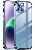 Resim Iphone Uyumlu 15 Buzlu Metal Telefon Kılıfı 