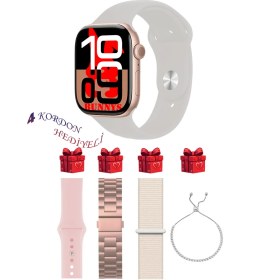 Resim Reeder Uyumlu Taş Akıllı Saat Watch 10 Mini Kordon Hediyeli Amoled Ekran 41MM 