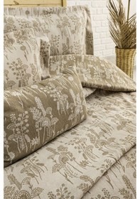 Resim Valencia 4 Parça Çift Kişilik Yatak Örtüsü Seti Kahverengi 240 X 260 Cm Kahverengi 