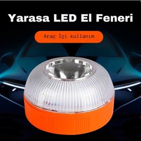 Resim Otomobil İçin Acil Durum Feneri V16 Güvenlik Flaş Lambası 